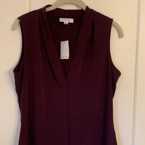 Calvin Klein Suits purple shell. NWT.